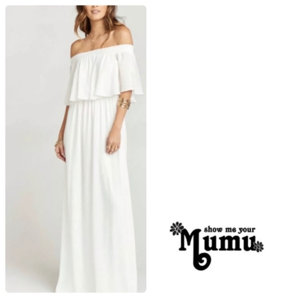 SMYM Hacienda Maxi in Wedding Cake Chiffon